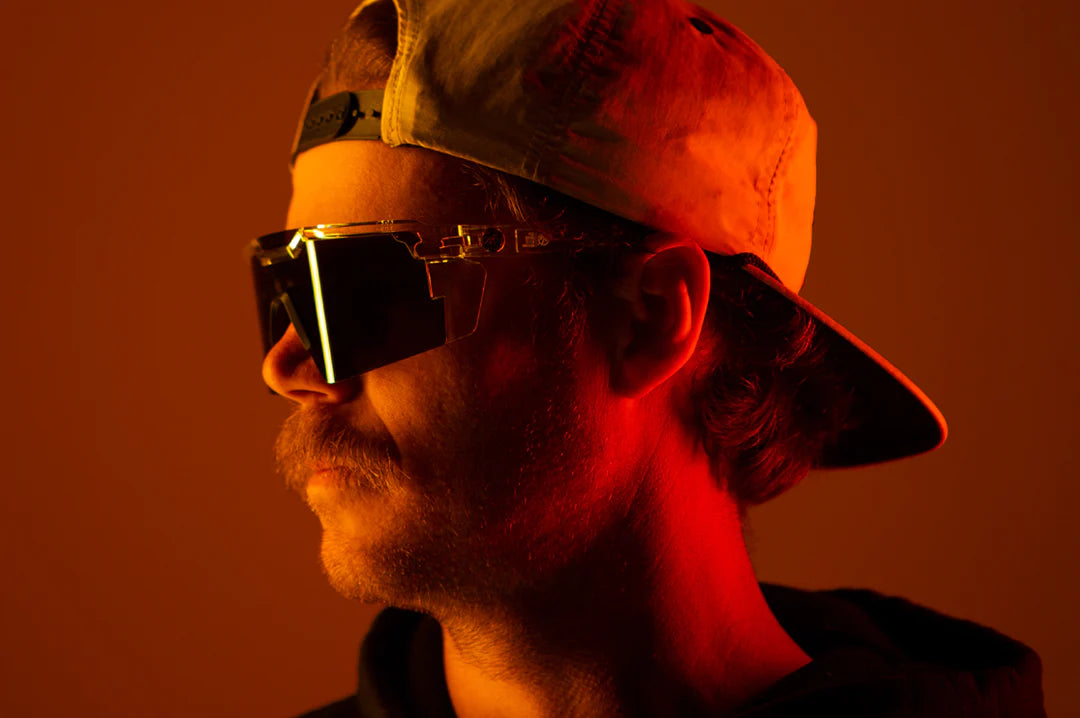 Future Tech Sunglasses: Vapor Clear Frame Black Lens Z87+