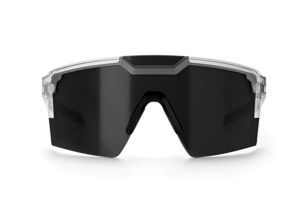 Future Tech Sunglasses: Vapor Clear Frame Black Lens Z87+