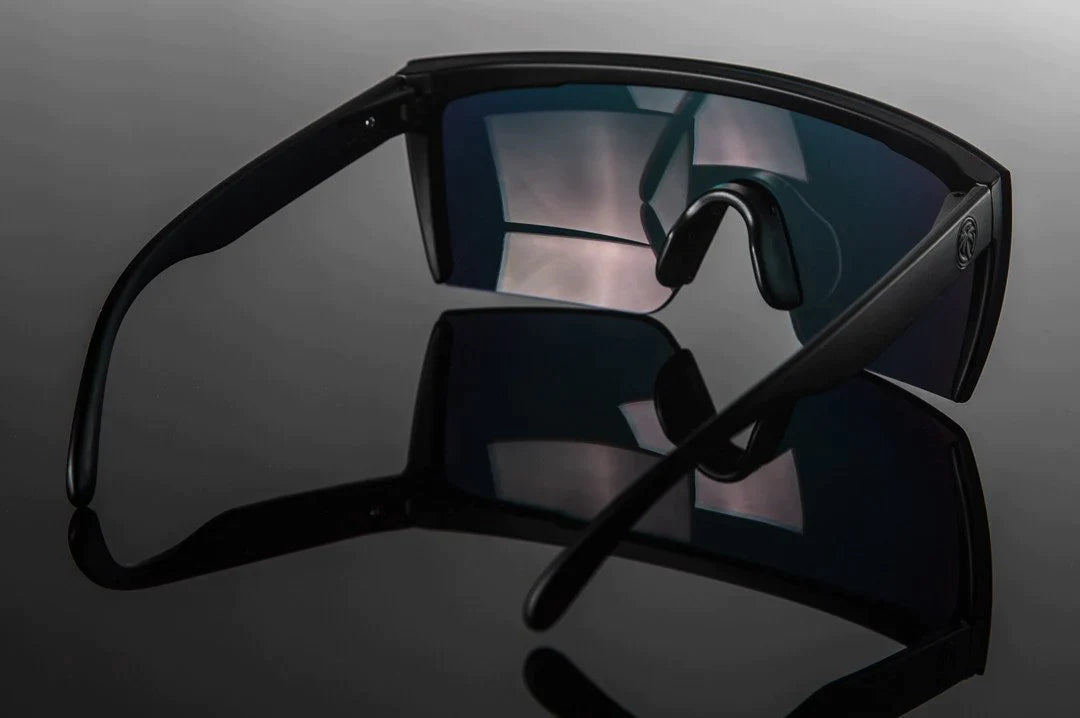 Lazer Face Sunglasses: Silver Z.87