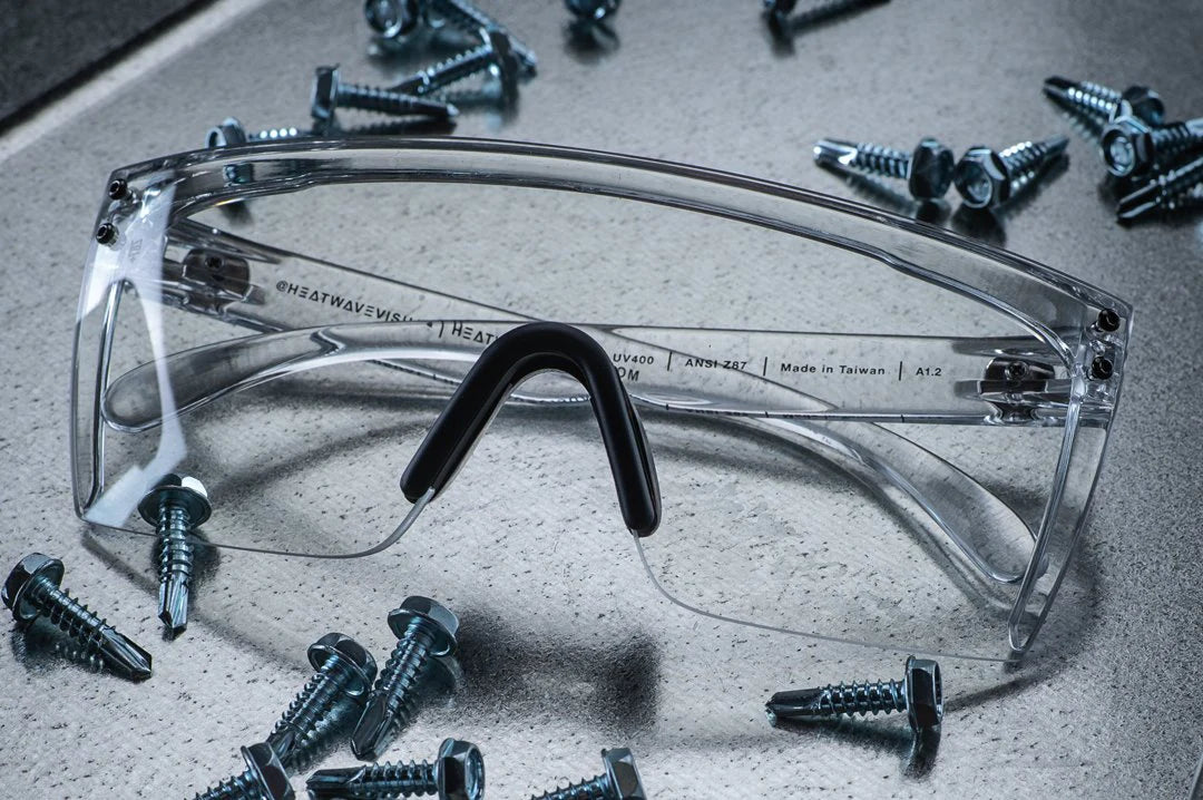 Lazer Face Sunglasses: Clear Z.87