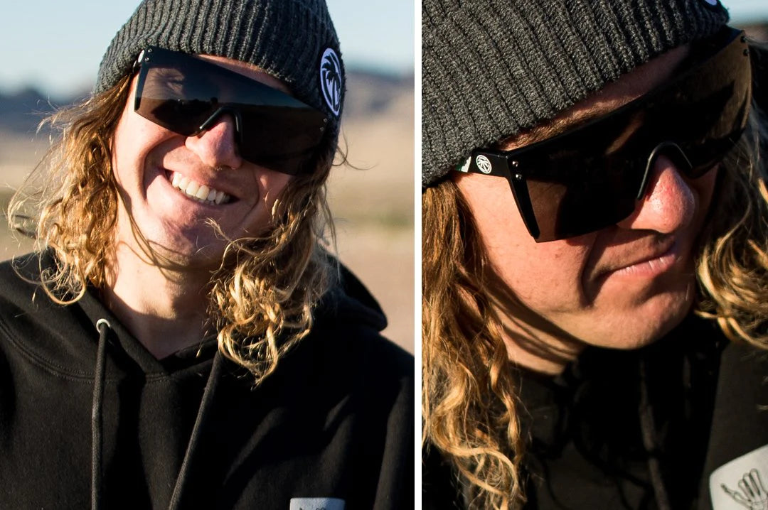 Lazer Face Sunglasses: Black Z.87
