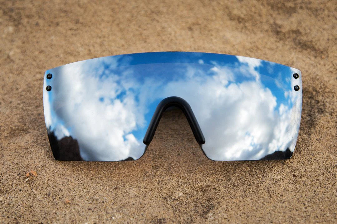 Lazer Face Sunglasses: Silver Z.87