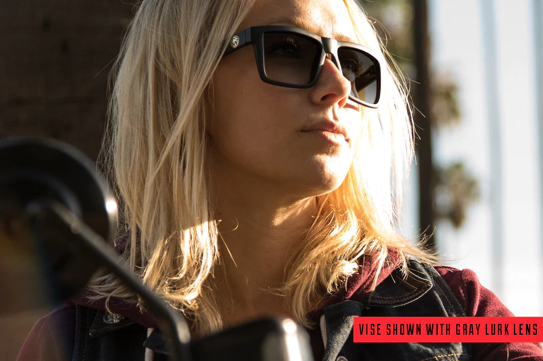 Vise Z87 Sunglasses Black Frame: Polarized Tinted Lens