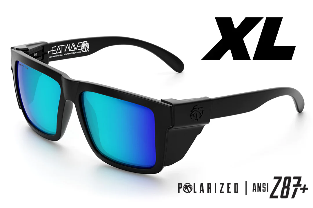 XL Vise Z87 Sunglasses: Black Frame