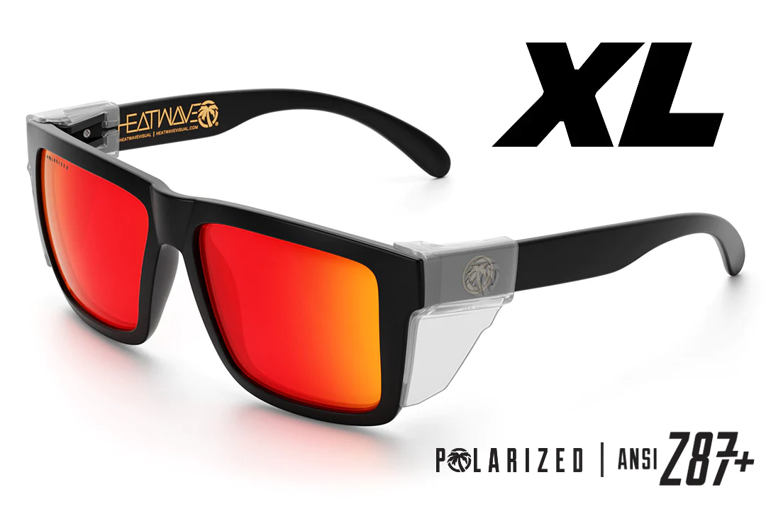 XL Vise Z87 Sunglasses: Black Frame