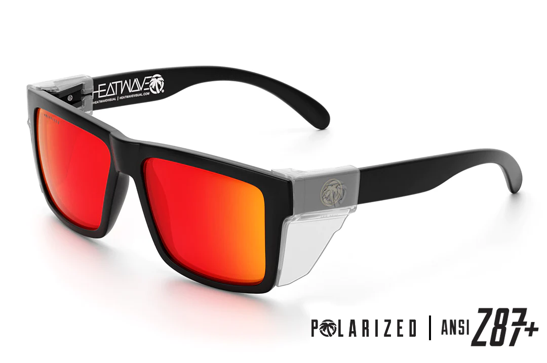 Vise Z87 Sunglasses Black Frame: Polarized Tinted Lens