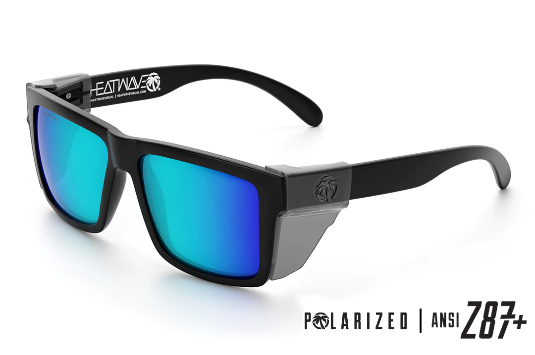 Vise Z87 Sunglasses Black Frame: Polarized Tinted Lens