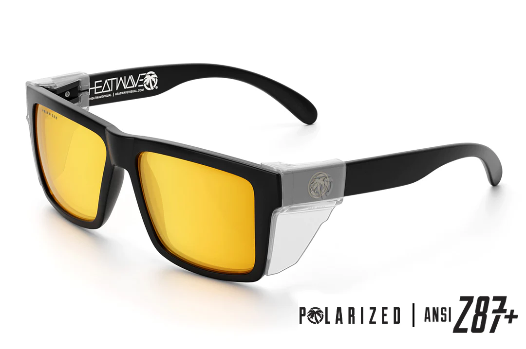Vise Z87 Sunglasses Black Frame: Polarized Tinted Lens