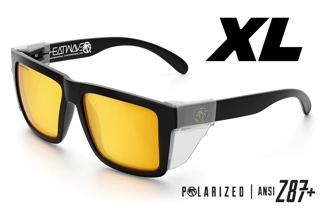 XL Vise Z87 Sunglasses: Black Frame