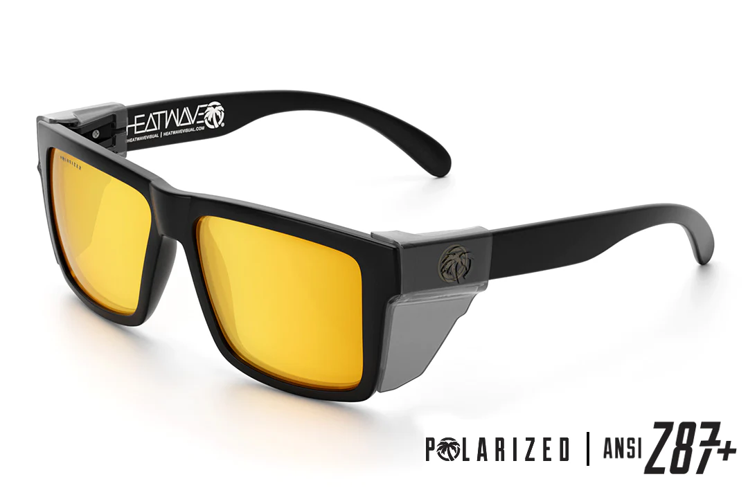 Vise Z87 Sunglasses Black Frame: Polarized Tinted Lens