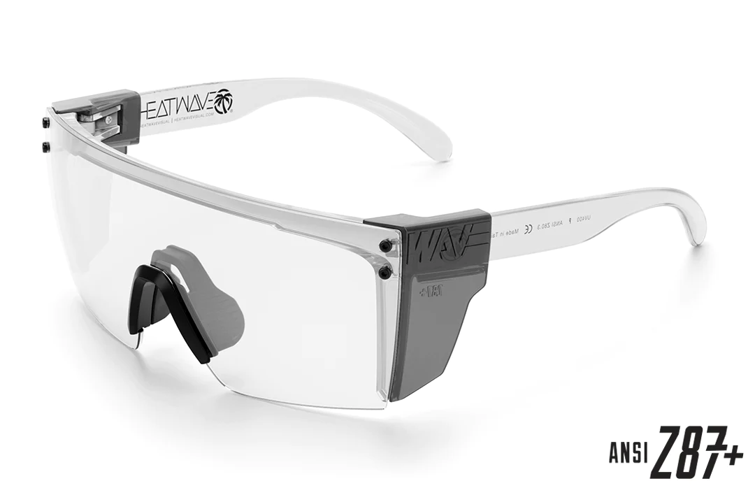 Lazer Face Sunglasses: Clear Z.87