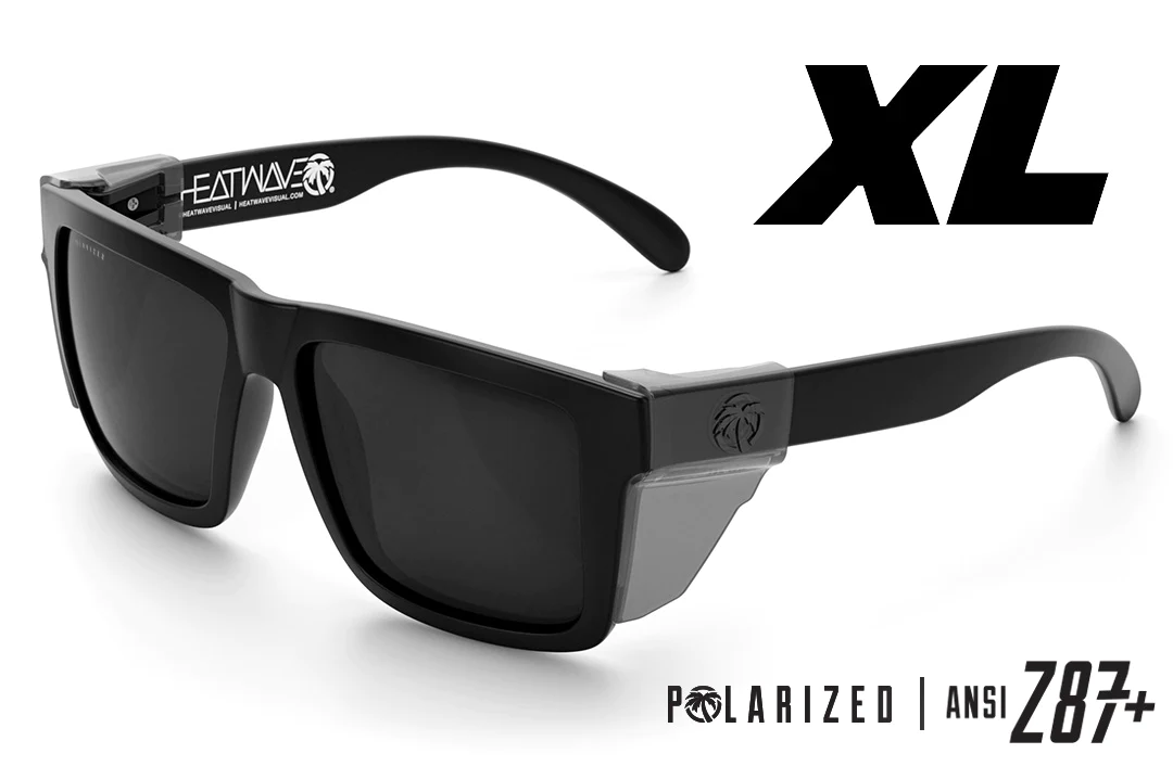 XL Vise Z87 Sunglasses: Black Frame