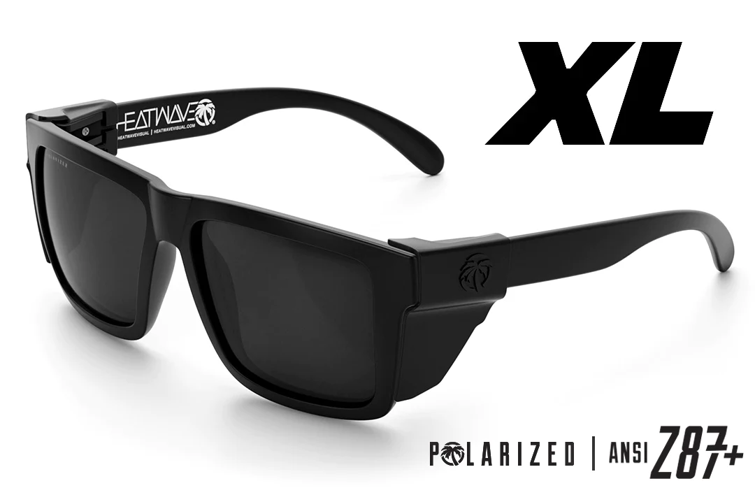 XL Vise Z87 Sunglasses: Black Frame