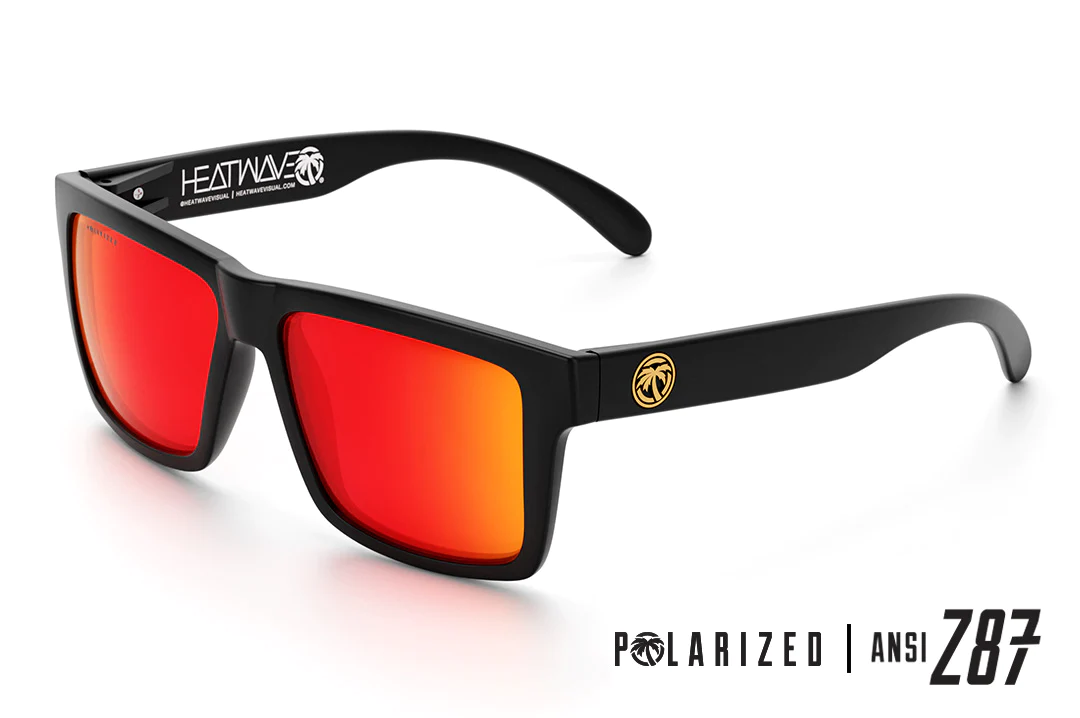 Vise Z87 Sunglasses Black Frame: Polarized Tinted Lens