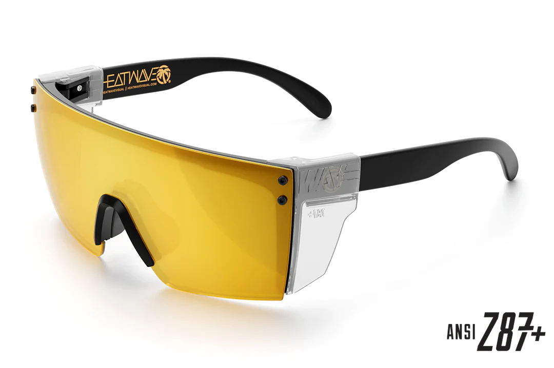 Lazer Face Sunglasses: Gold Rush Z.87