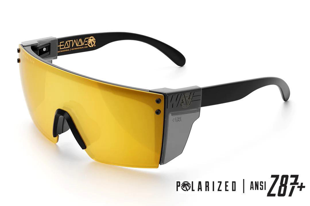 Lazer Face Sunglasses: Gold Rush Z.87