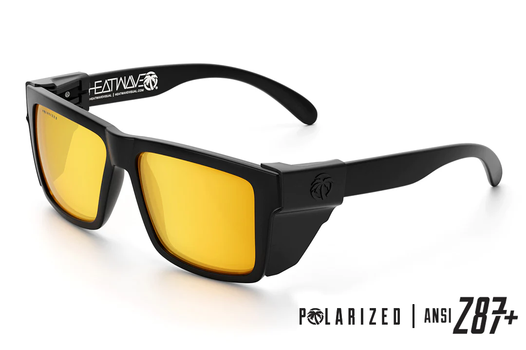 Vise Z87 Sunglasses Black Frame: Polarized Tinted Lens