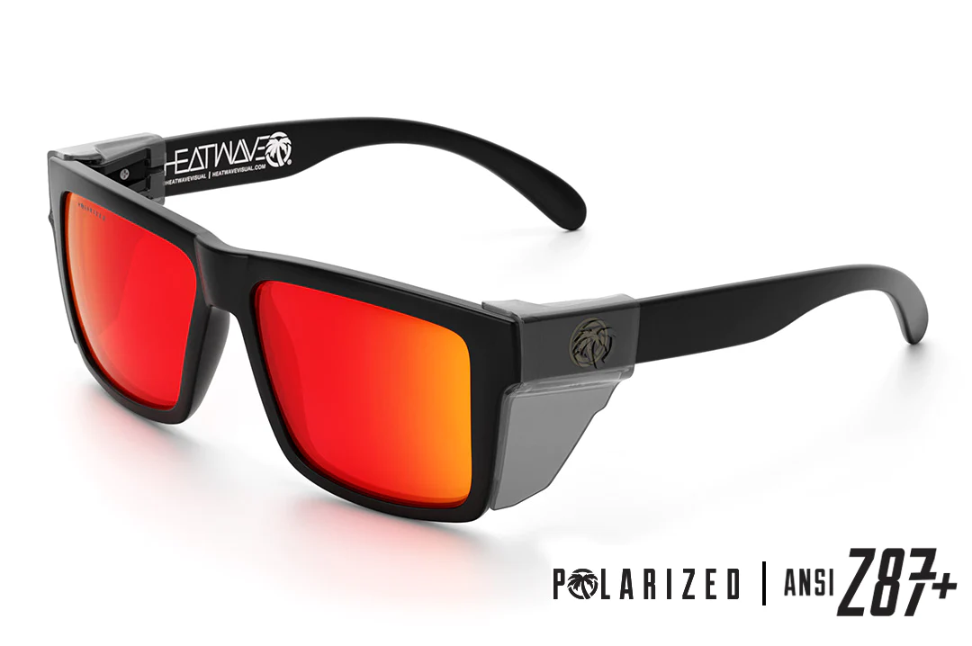 Vise Z87 Sunglasses Black Frame: Polarized Tinted Lens