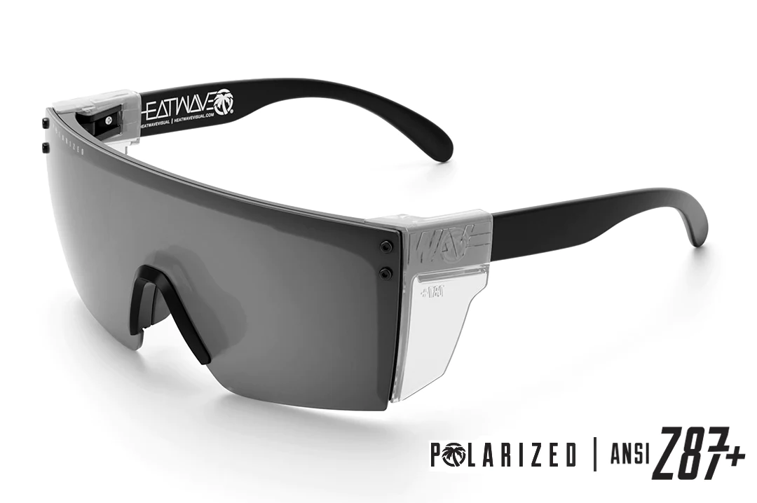 Lazer Face Sunglasses: Silver Z.87