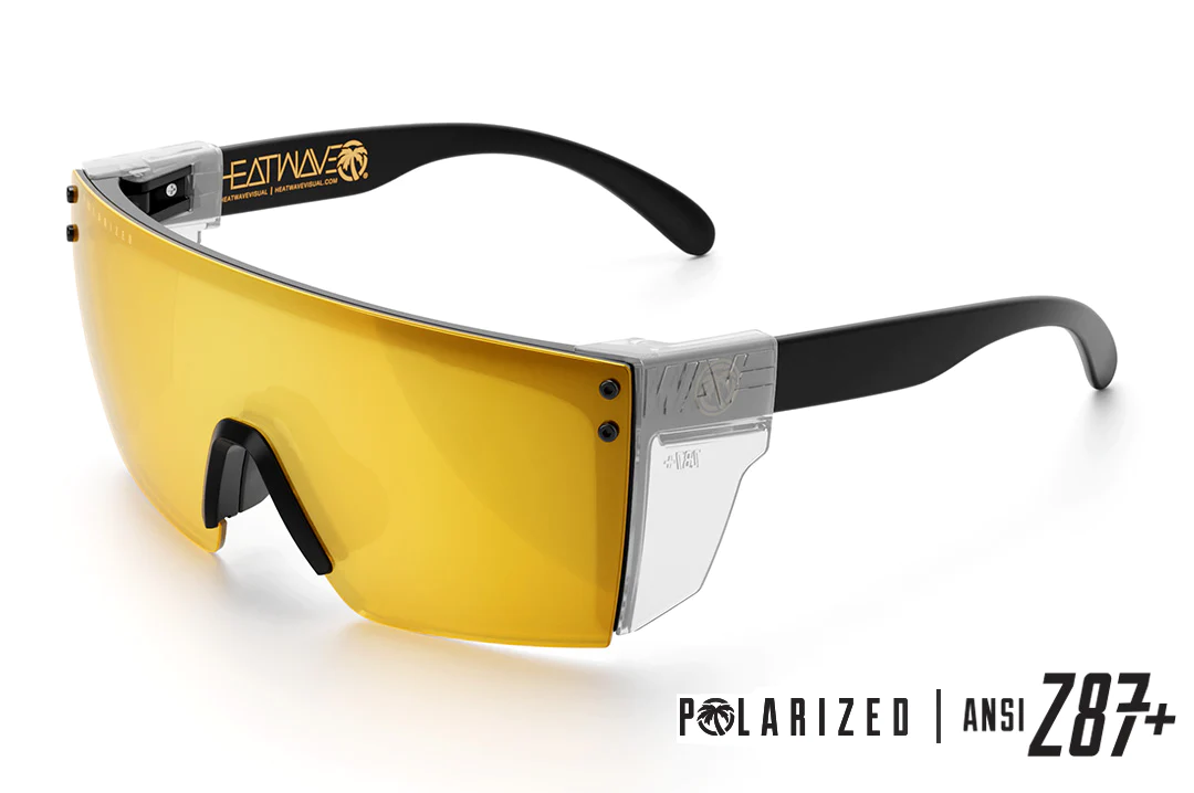Lazer Face Sunglasses: Gold Rush Z.87