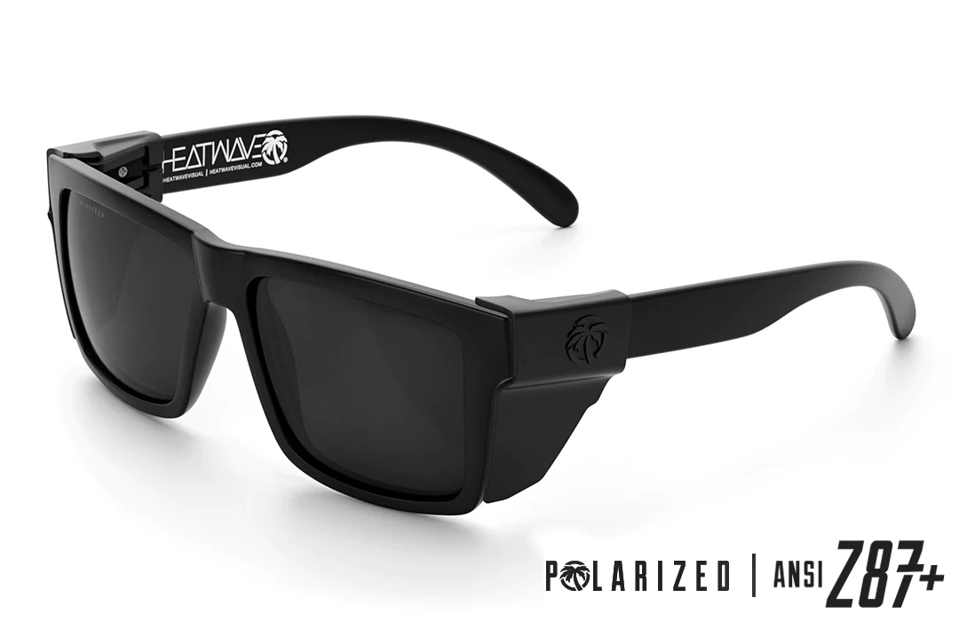Vise Z87 Sunglasses Black Frame: Polarized Tinted Lens