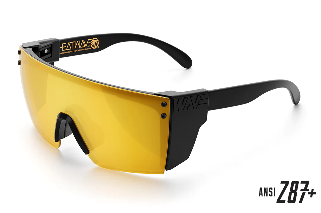 Lazer Face Sunglasses: Gold Rush Z.87