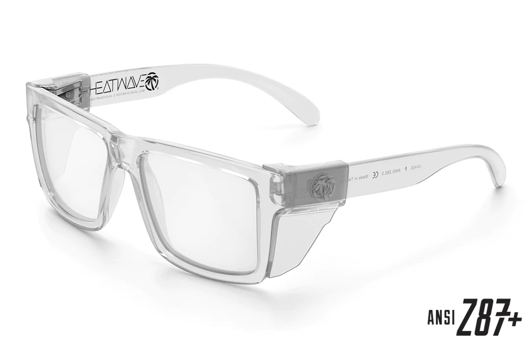 Heat Wave Visual Lazer Face Safety Sunglasses, Z87 Compliant, Ultra-Violet